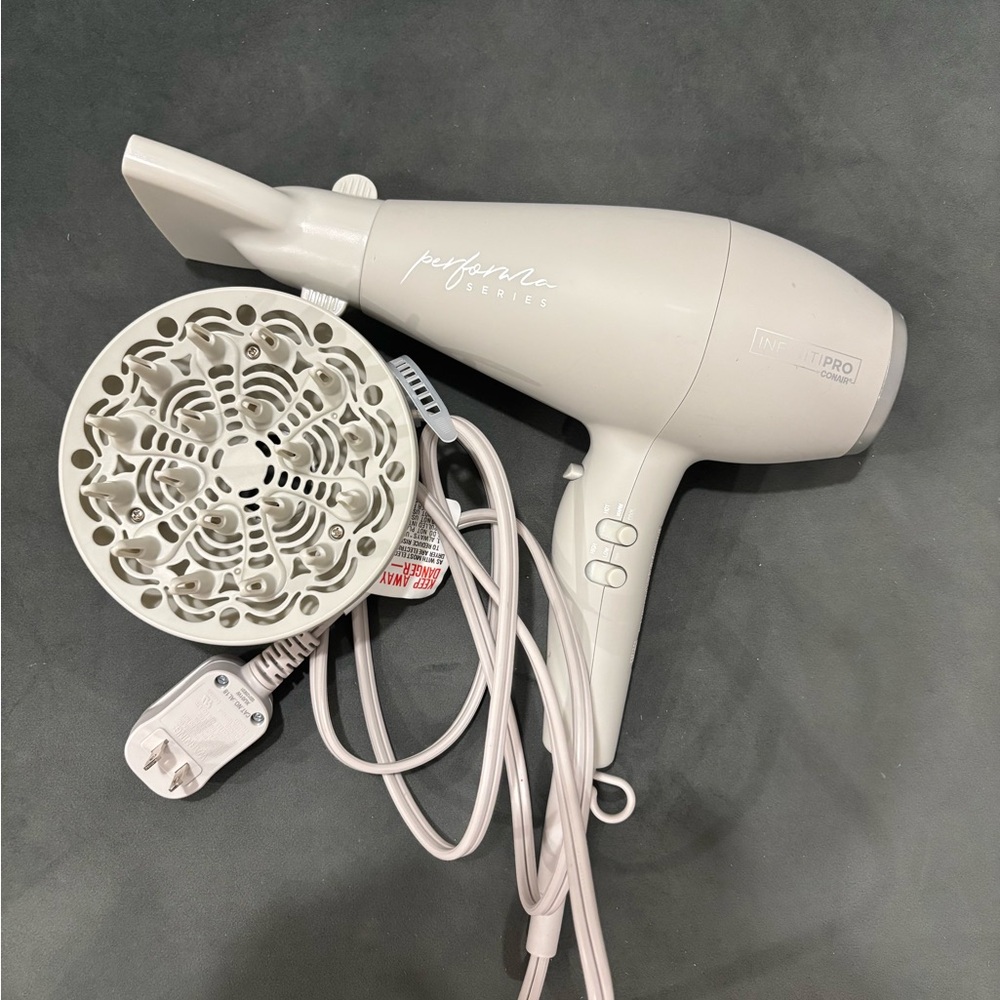 White InfinitiPro Hair Dryer